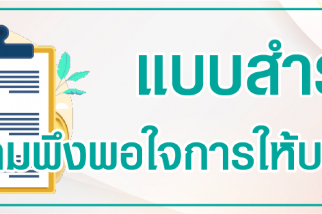 แบบสำรวจผู้ให้บริการ