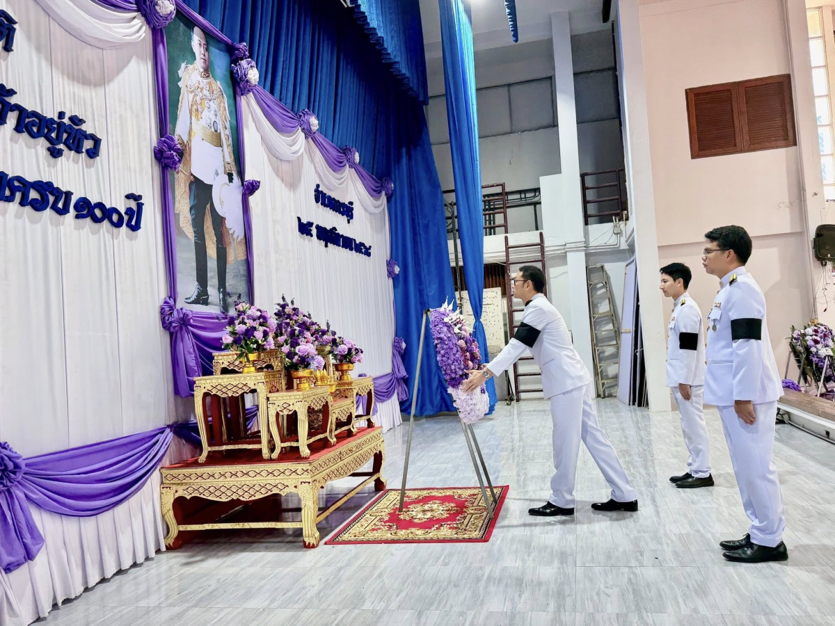 วันที่ 25 พฤศจิกายน 2568 เวลา 08.00 น. เทศบาลตำบลไทรโยง-ไชยวาล นำโดยนายไพฑูรย์ หัสครบุรี รองนายกเทศมนตรีตำบลไทรโยง-ไชยวาล พร้อมด้วยผู้บริหาร สมาชิกสภาเทศบาลฯ รองปลัดเทศบาลฯ และหัวหน้าส่วนราชการ เข้าร่วมกิจกรรมเฉลิมพระเกียรติพระบาทสมเด็จพระมงกุฎเกล้าเจ้าอยู่หัว เนื่องในโอกาสวันคล้ายวันสวรรคตครบ 100 ปี และกิจกรรมเฉลิมพระเกียรติสมเด็จพระเจ้าภคินีเธอ เจ้าฟ้าเพชรรัตนราชสุดา สิริโสภาพัณณวดี เนื่องในโอกาสวันคล้ายวันประสูติครบ 100 ปี