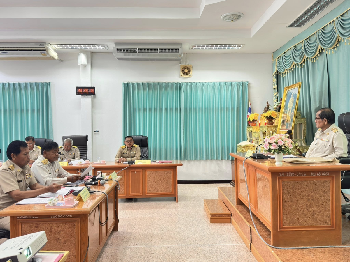 เทศบาลตำบลไทรโยง-ไชยวาล จัดให้มีการประชุมสภาเทศบาลตำบลไทรโยง-ไชยวาล สมัยสามัญ สมัยแรก ประจำปี พ.ศ. 2569