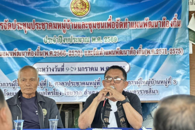 นาย สุรัน จันทร์สง่า นายกเทศมนตรีตำบลไทรโยง-ไชยวาล เป็นประธานในการประชุมประชาคมหมู่บ้านและชุมชน เพื่อการทบทวนแผนพัฒนาท้องถิ่น (พ.ศ.2566-2570) พร้อมทั้งจัดทำแผนพัฒนาท้องถิ่น (พ.ศ.2571-2575) และประชุมเพื่อสร้างความรู้ความเข้าใจให้กับประชาชน เกี่ยวกับหลักและเหตุผลของกระทรวงกำหนดค่าธรรมเนียมและยกเว้นค่าธรรมเนียมเกี่ยวกับสิ่งปฏิกูลและขยะมูลฝอย พ.ศ. 2567 ณ บริเวณที่ทำการผู้ใหญ่บ้านหมู่ที่ 1