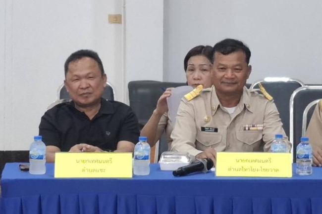 นายไพฑูรย์ หัสครบุรี รองนายกเทศมนตรีตำบลไทรโยง-ไชยวาล ได้รับมอบหมายจากนายสุรัน จันทร์สง่า นายกเทศมนตรีตำบลไทรโยง-ไชยวาล พร้อมด้วยนางสาวสุดใจ ศรีระกิ่ง ปลัดเทศบาล เข้าร่วมประชุมหัวหน้าส่วนราชการ ประจำเดือนมีนาคม 2569