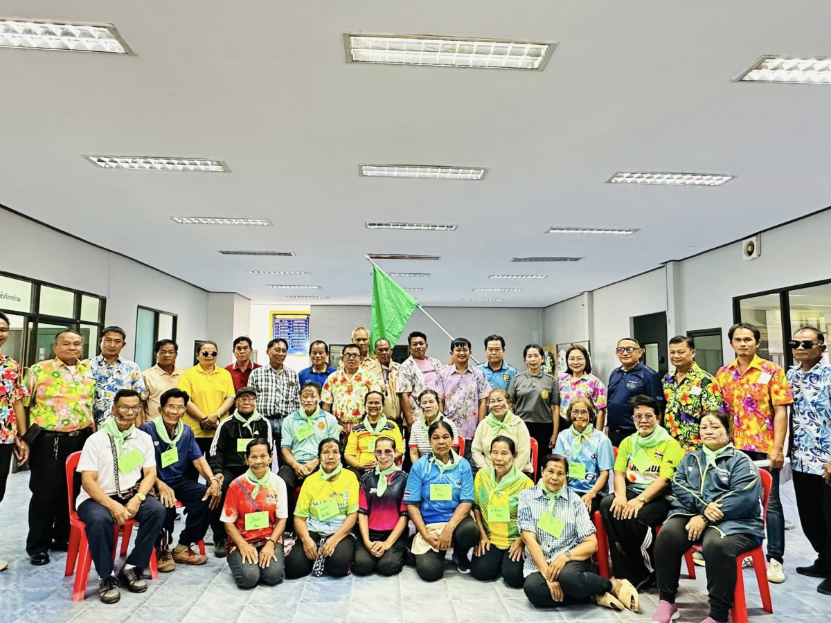 นายสุรัน จันทร์สง่า นายกเทศมนตรีตำบลไทรโยง-ไชยวาล เป็นประธานเปิดโครงการค่ายลูกเสือสูงวัย ใส่ใจสุขภาพเทศบาลตำบลไทรโยง-ไชยวาล ประจำปีงบประมาณ 2569